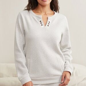 J. Crew NWT🫶HAYA LOVE Comfy French Terry Sweatshirt SZ XS